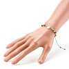 Electroplate Glass Nylon Thread Braided Bead Bracelets for Mom and Daughter BJEW-JB06359-03-7