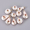 Natural Cultured Freshwater Pearl Pendants PEAR-F008-31G-06-1