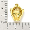 Brass Micro Pave Cubic Zirconia Pendants KK-K354-13I-G-3