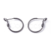 Brass Hoop Earrings KK-I665-26A-B-1