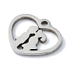 Non-Tarnish 304 Stainless Steel Charms STAS-C097-38C-P-2