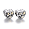 Hollow 925 Sterling Silver European Beads OPDL-L017-051TASG-1