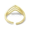 Brass Open Cuff Rings RJEW-B051-27G-3
