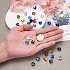 Craftdady 150Pcs 15 Colors Transparent Glass Beads GLAA-CD0001-09-4