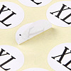 XL Sizes Clothing Size Round Sticker Labels AJEW-WH0014-75E-2