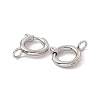 201 Stainless Steel Spring Ring Clasps STAS-J401-LD022-10-2