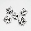 Tibetan Style Alloy Elephant Charms TIBEP-M037-03AS-1