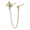 Double Chain Stud Earrings KK-N232-40-NF-1