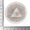 Flat Round Natural Selenite Slice Coasters DJEW-C015-02E-3