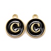 Golden Plated Alloy Charms X-ENAM-S118-02C-1