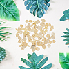 SUPERFINDINGS 80Pcs 8 Style Brass Charms KK-FH0004-99-4