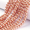 Glass Pearl Beads Strands HY-8D-B36-4
