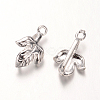 Silver Color Plated Brass Bails X-EC1196Y-S-1