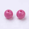 Solid Acrylic DIY Ball Loose Round Beads X-PAB704Y-21-2