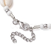 Summber Beach Natural Cowrie Shell Beaded Necklaces NJEW-JN04783-03-5