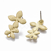 Smooth Surface Alloy Stud Earring Findings PALLOY-T064-45MG-2