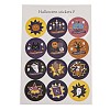 Halloween Theme Plastic Stickers STIC-C009-01D-1