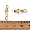 Brass S-Hook Clasps KK-H502-09G-3