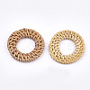 Handmade Reed Cane/Rattan Woven Linking Rings X-WOVE-T005-06A-2
