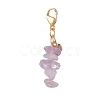 Chip Natural & Synthetic Gemstone Pendant Decoraiton HJEW-JM00986-3