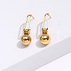 304 Stainless Steel Dangle Stud Earrings JK7797-1