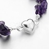 Natural Amethyst Bead Bracelets X-BJEW-JB02486-05-2