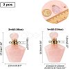 NBEADS Faceted Natural Gemstone Openable Perfume Bottle Pendants AJEW-NB0002-09-5