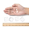 Transparent Glass Square Cabochons X-GGLA-A001-30mm-5