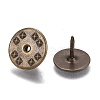 Brass Badge Lapel Pin Back Butterfly Clutches KK-Z003-01AB-2