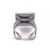 201 Stainless Steel Cuff Pad Ring Settings X-STAS-S080-041C-P-4