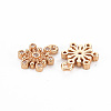 Rack Plating Brass Micro Pave Clear Cubic Zirconia Charms KK-T060-12-RS-3