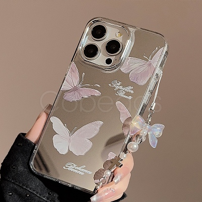 Ins mirror Butterfly Cartoon Shell TPU Plastic Mobile Phone Cover PW-WGD834D-09-1