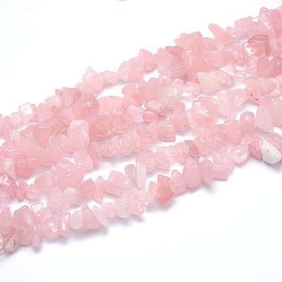 Natural Rose Quartz Beads Strands X-G-O049-C-60-1