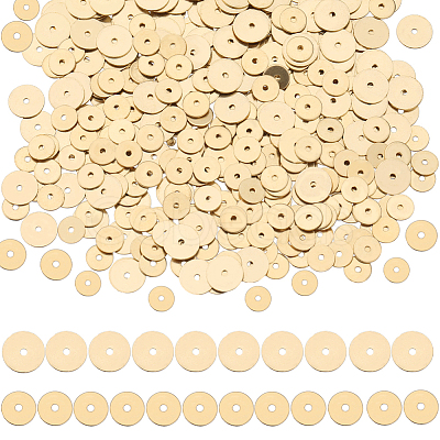 SUNNYCLUE 400Pcs 2 Styles Brass Spacer Beads KK-SC0004-01-1