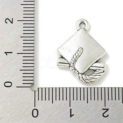 Tibetan Style Alloy Pendant Cabochon Settings TIBE-I026-6010AS-1