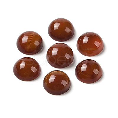 Natural Red Agate Cabochons G-B082-07C-02-1