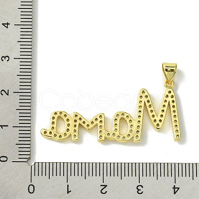 Mother's Day Real 18K Gold Plated Brass Micro Pave Cubic Zirconia Pendants KK-H472-06B-G01-1