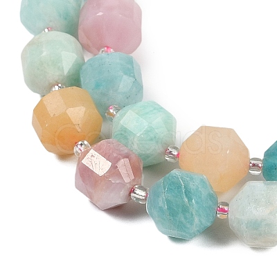 Natural Amazonite & Kunzite & Aventurine Beads Strands G-O201B-149H-1