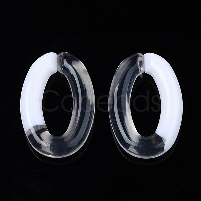 Two Tone Opaque Acrylic Linking Rings OACR-S038-035A-1