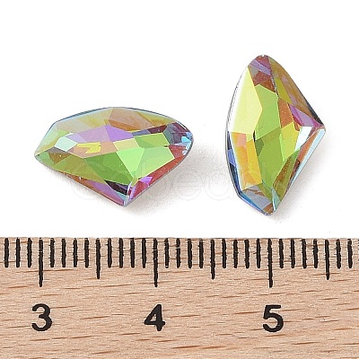 Glass Rhinestone Cabochons RGLA-L029-11B-SPLA-1