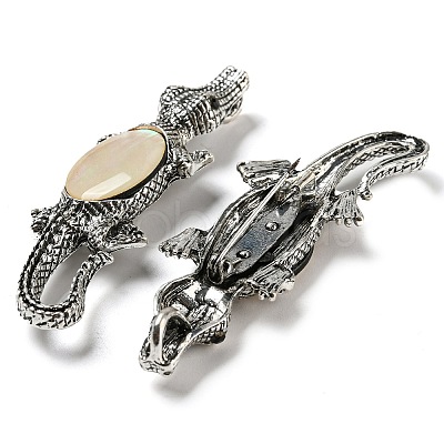 Dual-use Items Alloy Crocodile Brooch JEWB-C026-01J-AS-1