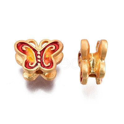 Alloy Enamel Beads KK-N238-085B-1