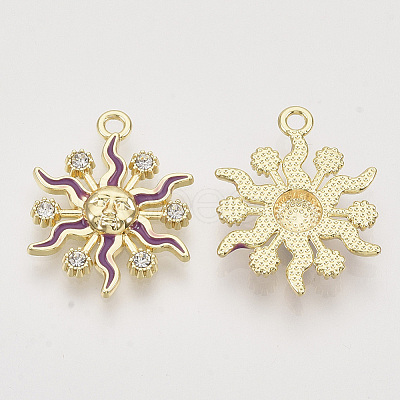 Alloy Enamel Pendants X-ENAM-N051-20B-1