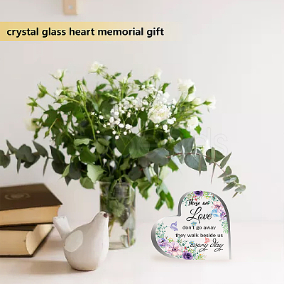 Heart-shaped with Word Acrylic Ornaments DJEW-WH0241-002-1