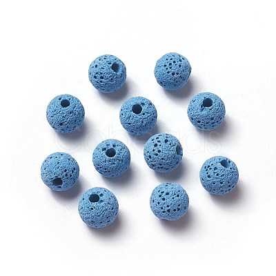 Unwaxed Natural Lava Rock Beads X-G-F325-8mm-A06-1