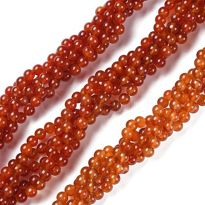 Natural Carnelian Beads Strands X-G-G0003-C06-1