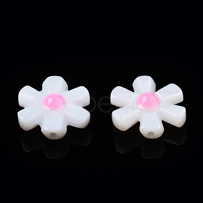 Natural Freshwater Shell Enamel Beads SHEL-N003-27D-1