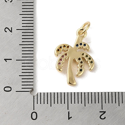 Brass Micro Pave Cubic Zirconia Pendants KK-M283-14A-02-1