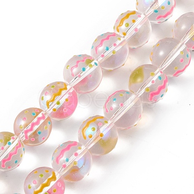 Handmade Lampwork Beads Strands LAMP-F029-01C-1