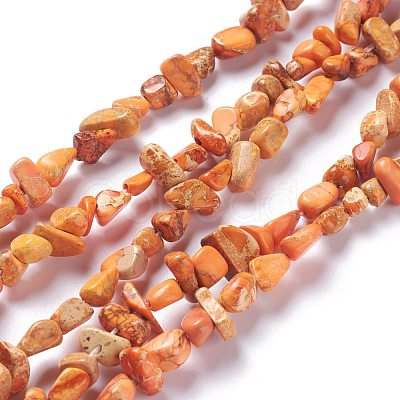 Natural Imperial Jasper Bead Strands G-P444-05B-1